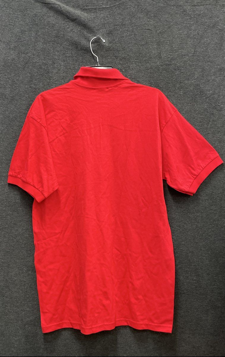 Vintage Y2K Gildan Men's Red Old Dominion Speedway Miller Lite Polo Shirt Sz L
