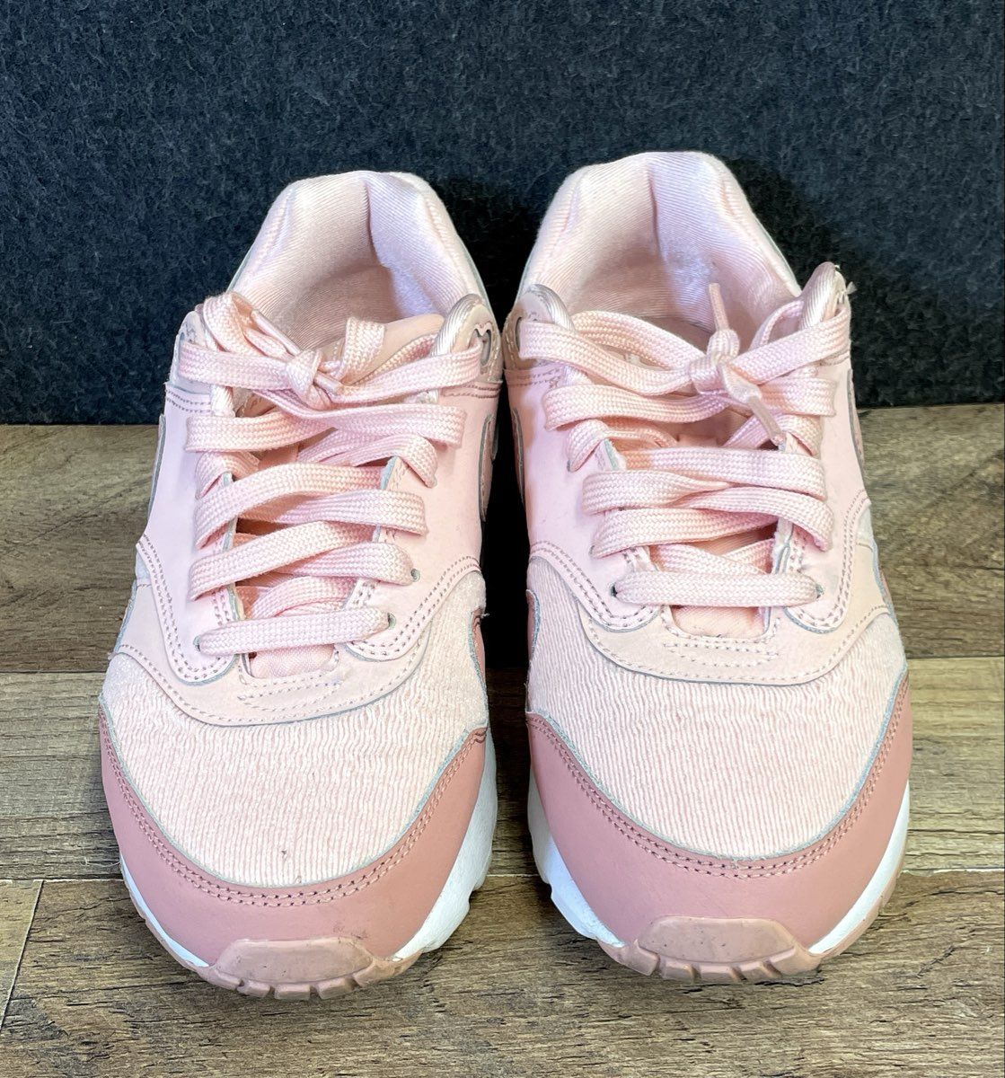 Nike Air Max 1 SE GS Storm Pink Running Lifestyle Sneakers Size 6Y