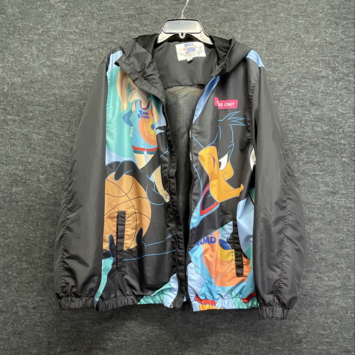 Members Only Space Jam A New Legacy Tune Squad Hooded Windbreaker Jacket Sz 2XL