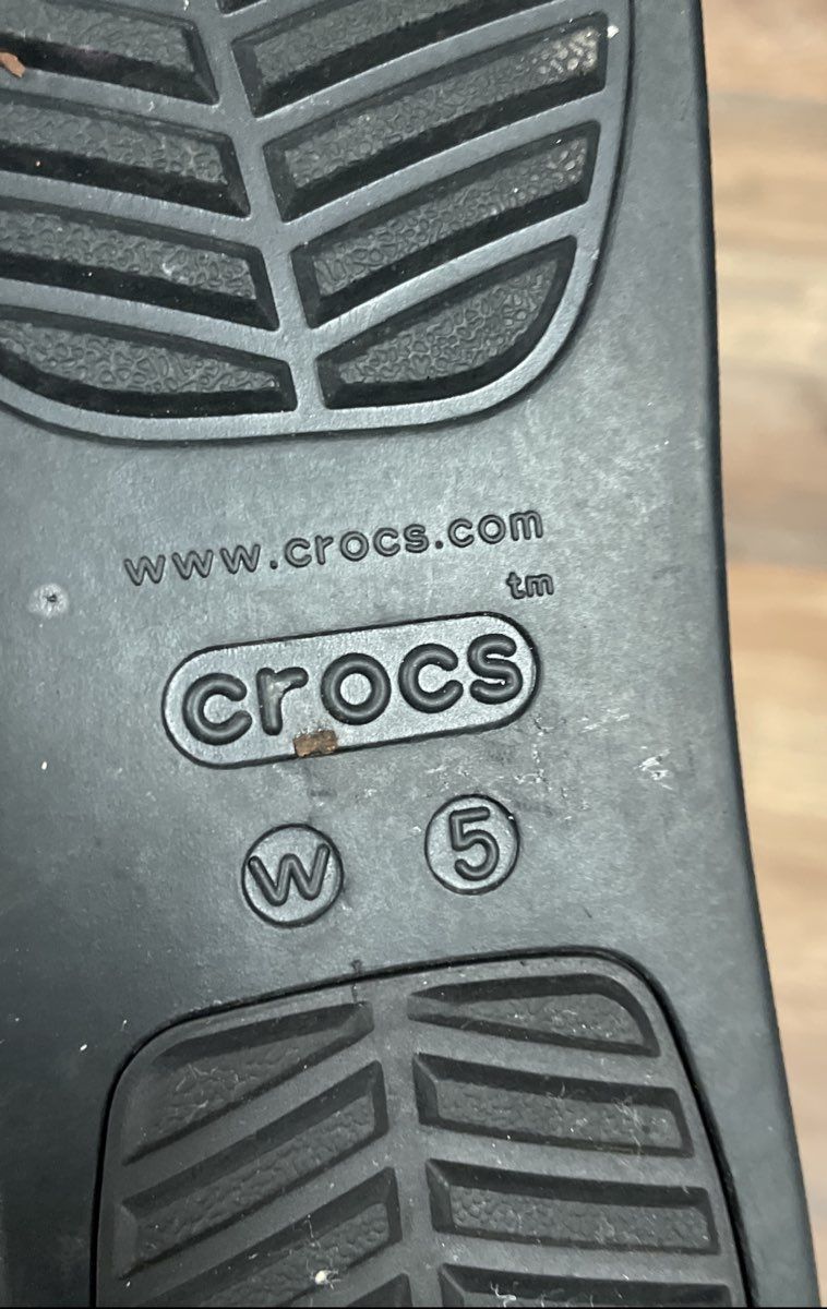 Crocs Brooklyn Low Wedge Black Platform Sandals Women's Size 5