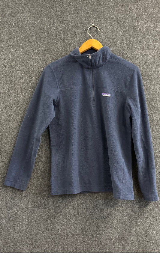 Patagonia Men's Micro D Quarter Zip Fleece Pullover Blue Size M