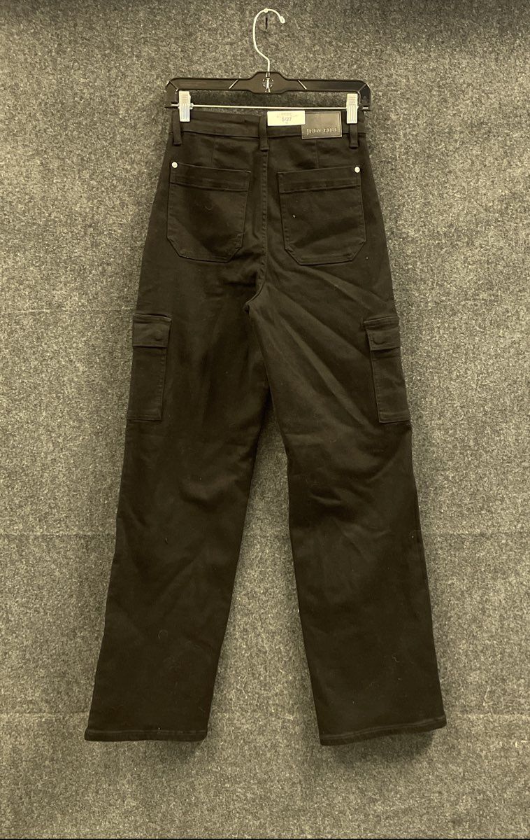 Judy Blue Women's Cargo Wide Leg Jeans Black High Waist NWT Sz 5/27