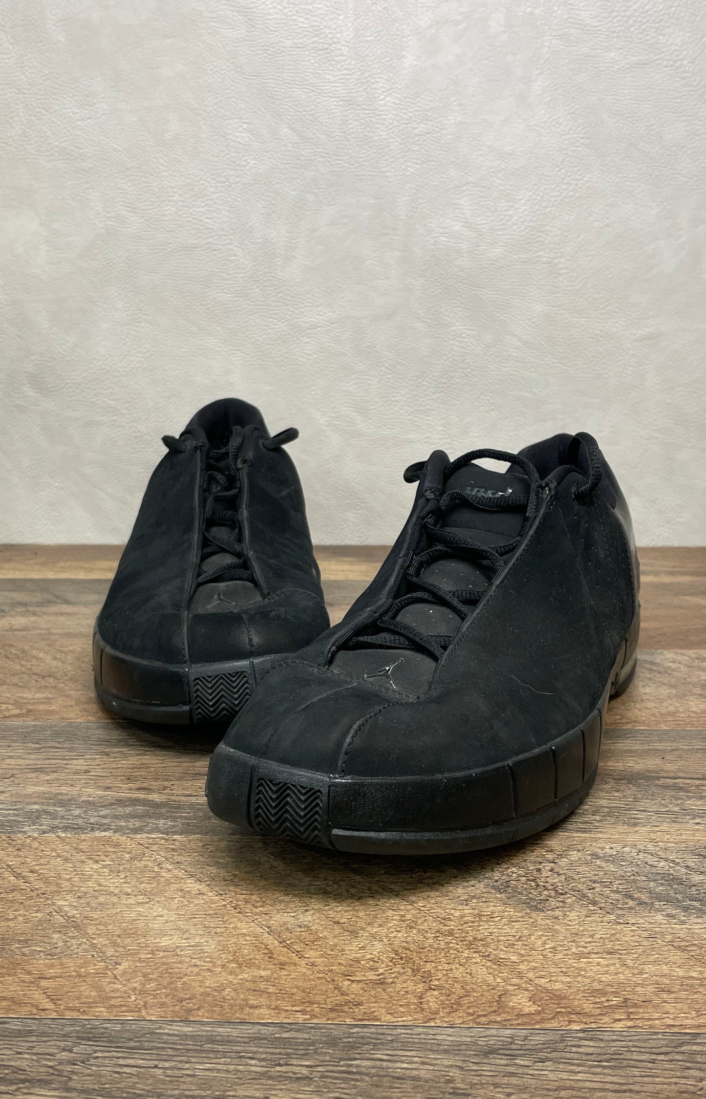 Nike Jordan Team Elite II Low Triple Black Basketball Shoes Men's Size 11
