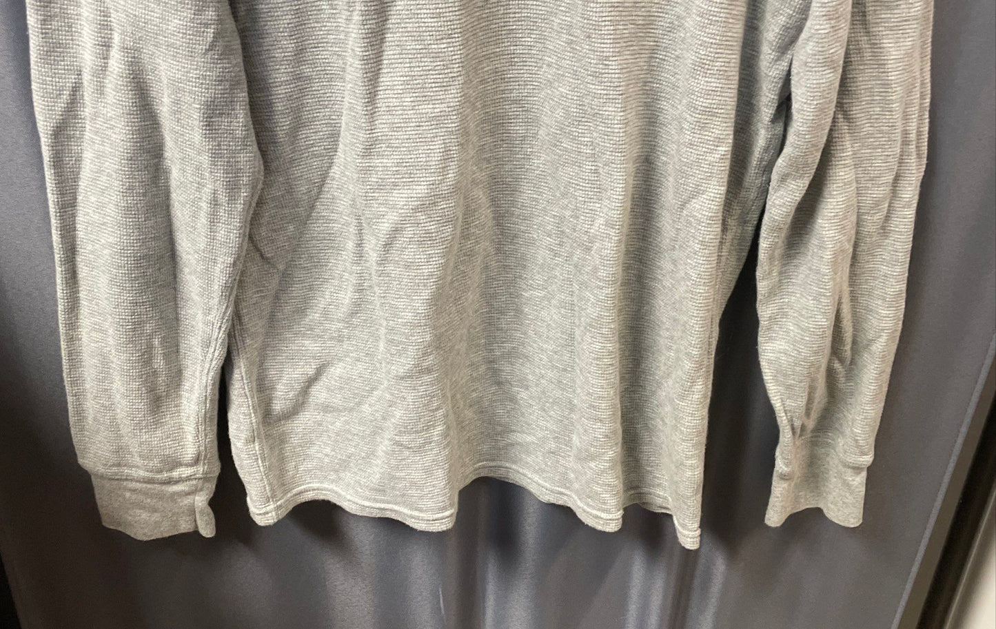 Polo Ralph Lauren Men's Gray Waffle Knit Thermal Long Sleeve Shirt Sz XL