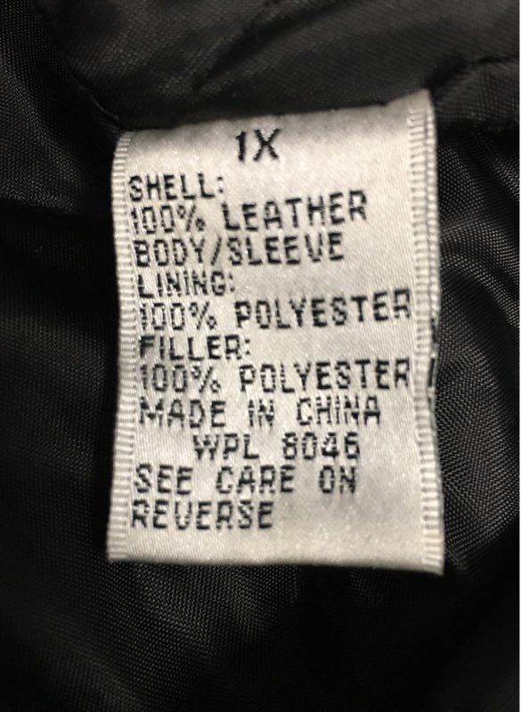 Fashion Elements Women's Black Leather Jacket Vintage 90s Button Front Sz 1X