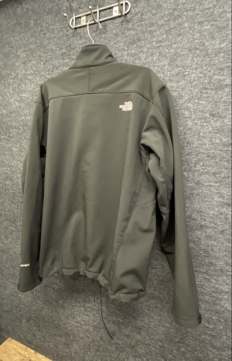 The North Face Men's TNF Apex Softshell Jacket Olive Green Full Zip Size XL