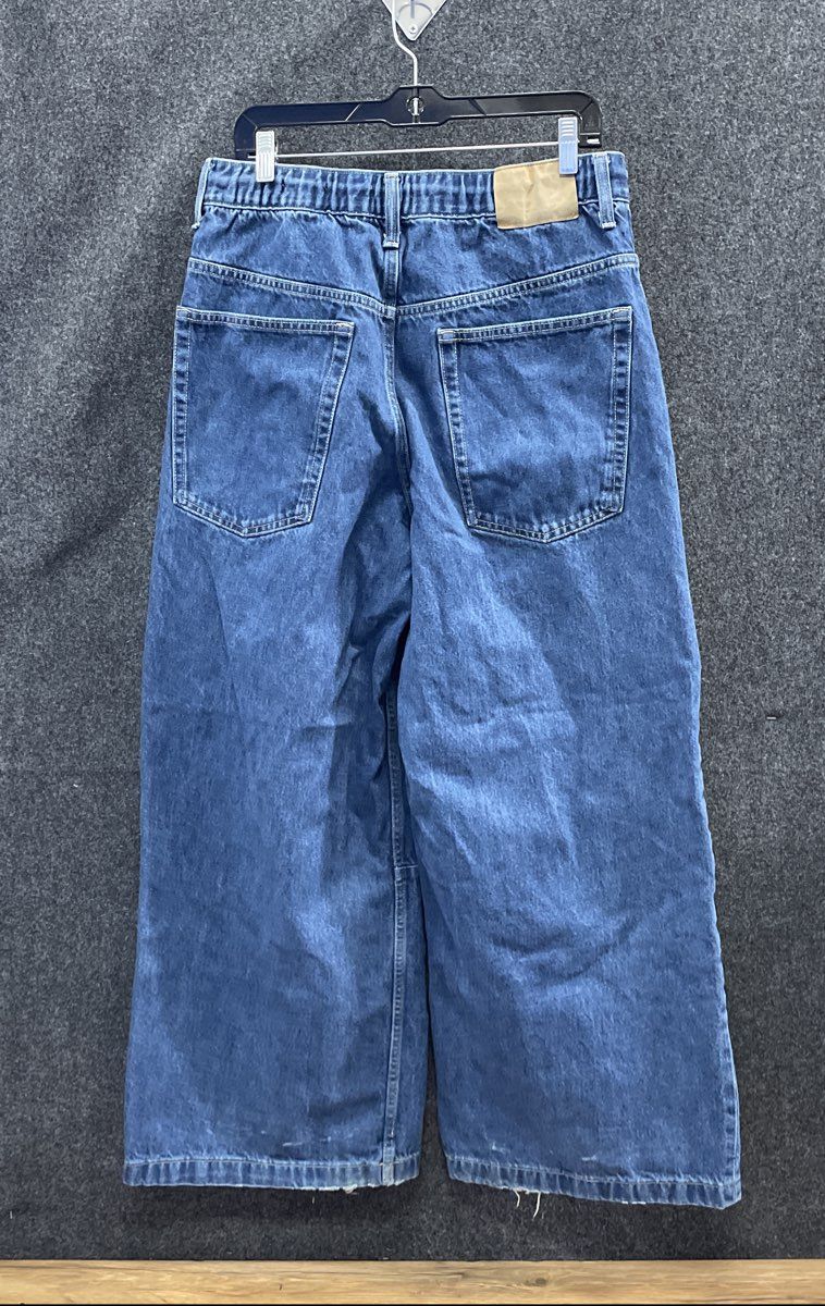 Cotton On Women's Blue Y2K Super Wide Leg Jeans Sz 32