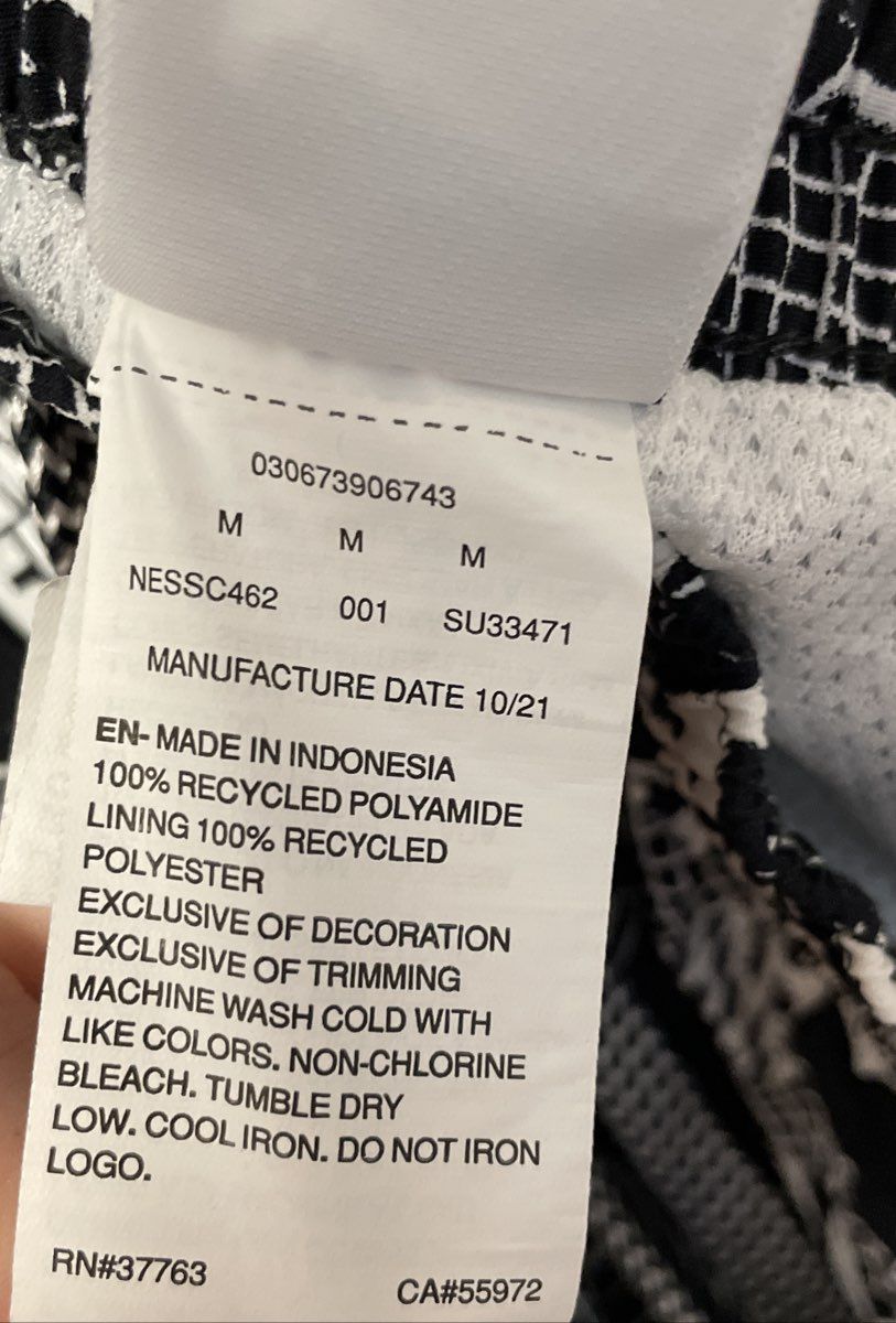 Women's Black/White Nike Shorts - Size M