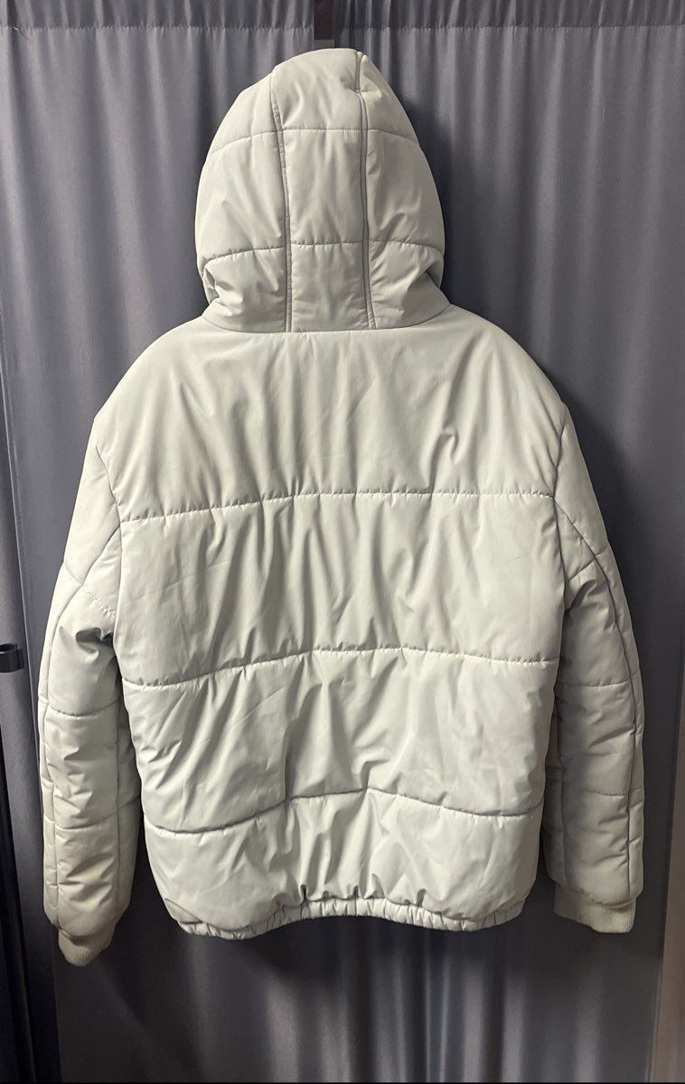 True Religion Sea Foam Green Hooded Puffer Parka Jacket Size M