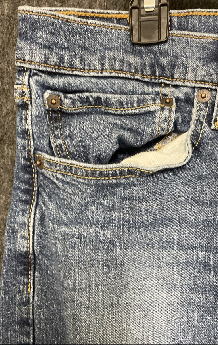 Levi's Men's 513 Slim Straight Jeans Medium Wash Blue Sz 34x30