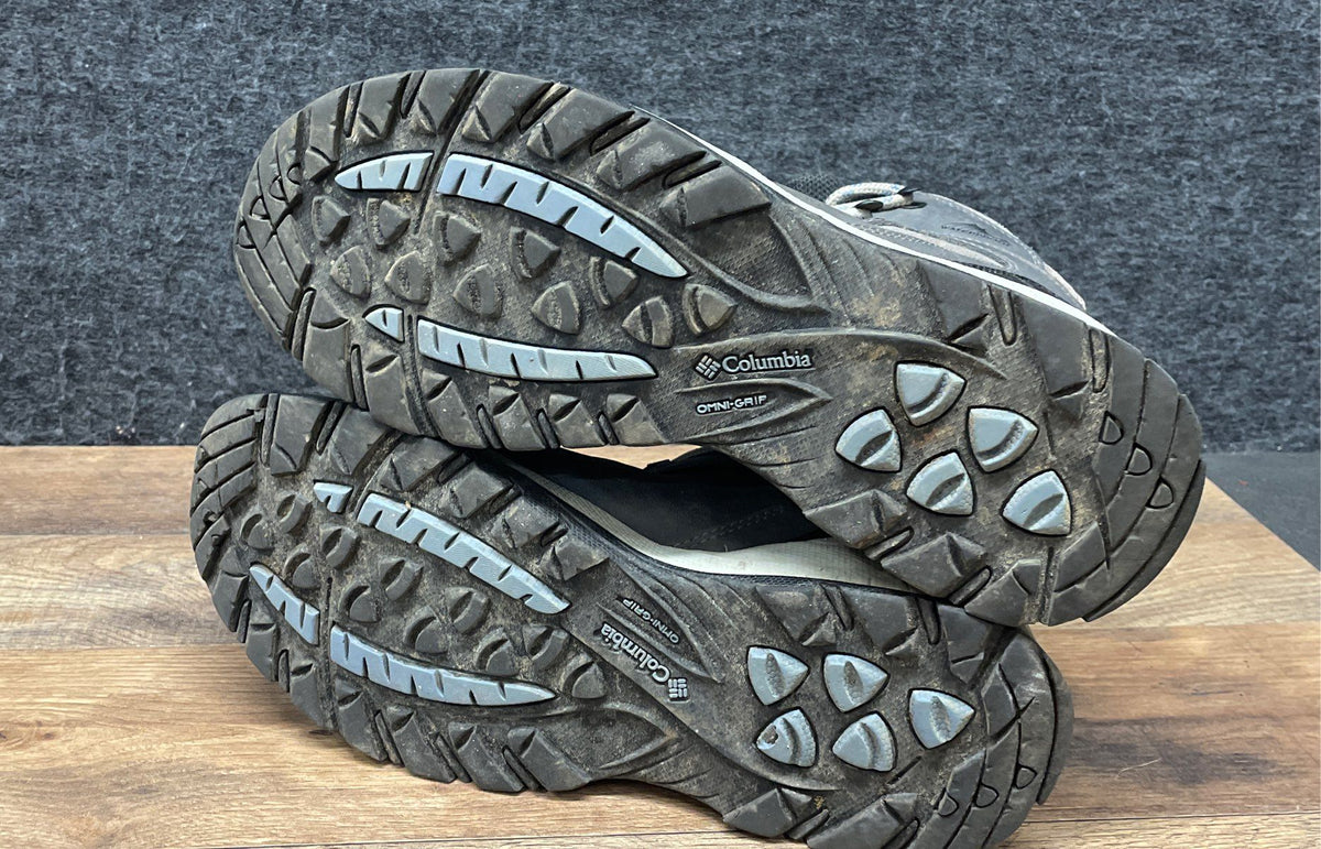 Columbia Newton Ridge Plus II Waterproof Grey Hiking Boots Women's Size 11