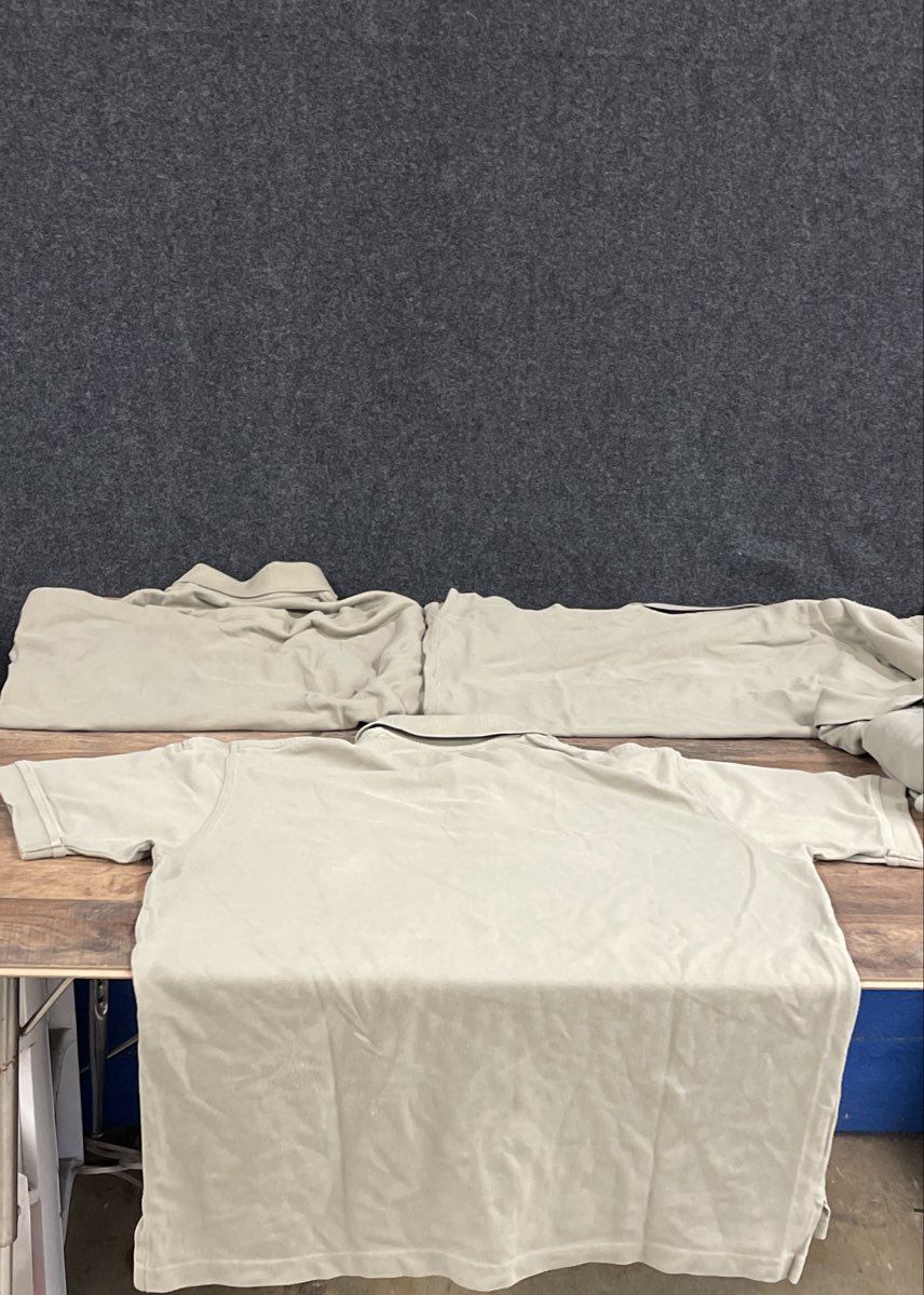 5.11 Tactical Men's Short Sleeve Polo Shirts Lot of 5 Tan Khaki Size M