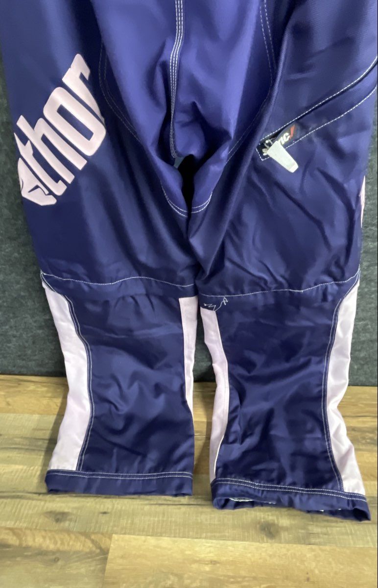 Thor Women's Static Motocross Racing Pants Purple Pink White Vintage Y2K Sz 5/6