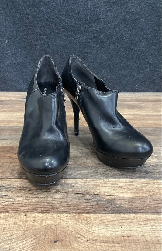 Marc Fisher Enlight Black Platform Stiletto Heel Ankle Booties Size 9.5