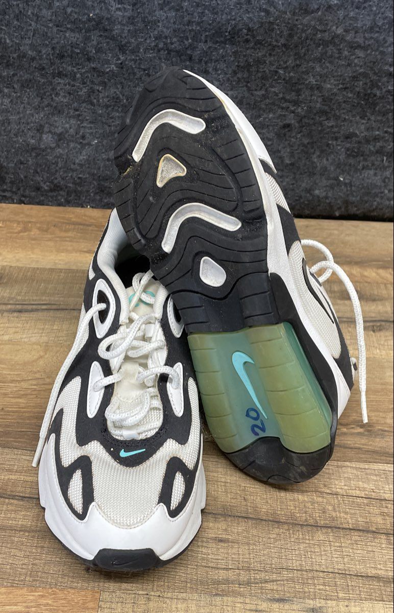 Nike Air Max 200 White Black Anthracite Teal Women's Sneakers Size 7
