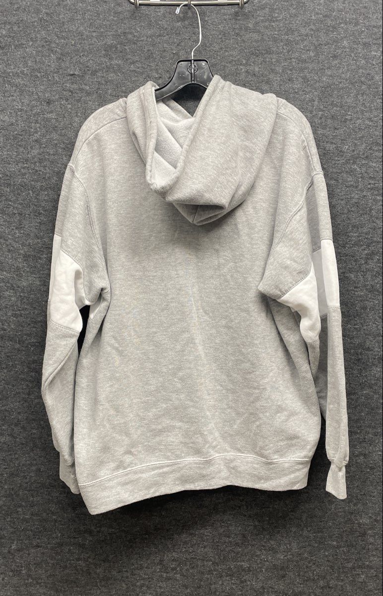 MV Sport Men's Gray White Colorblock FRDI Graphic Hoodie Sweatshirt Sz XL