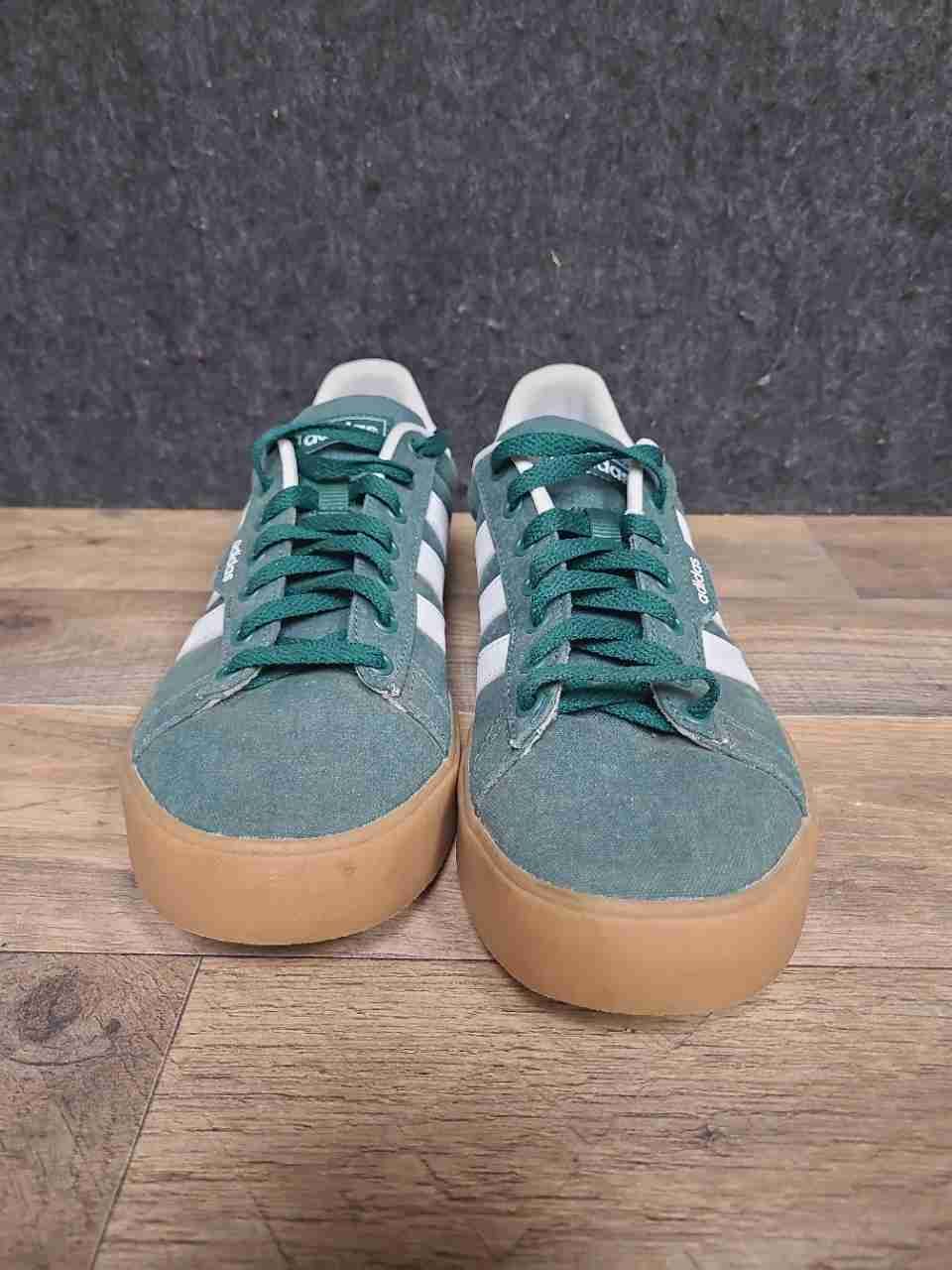 Adidas Daily 4.0 Dark Green White Gum Canvas Sneakers Men's Size 8.5