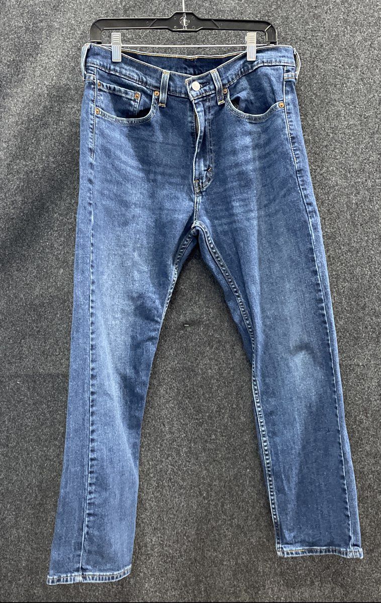 Levi's Women's 505 Regular Fit Medium Blue Wash Stretch Jeans Sz 34x30