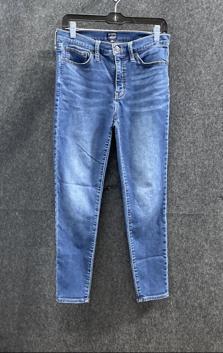 J. Crew Women's Blue High-Rise Skinny Stretch Jeans Size 29