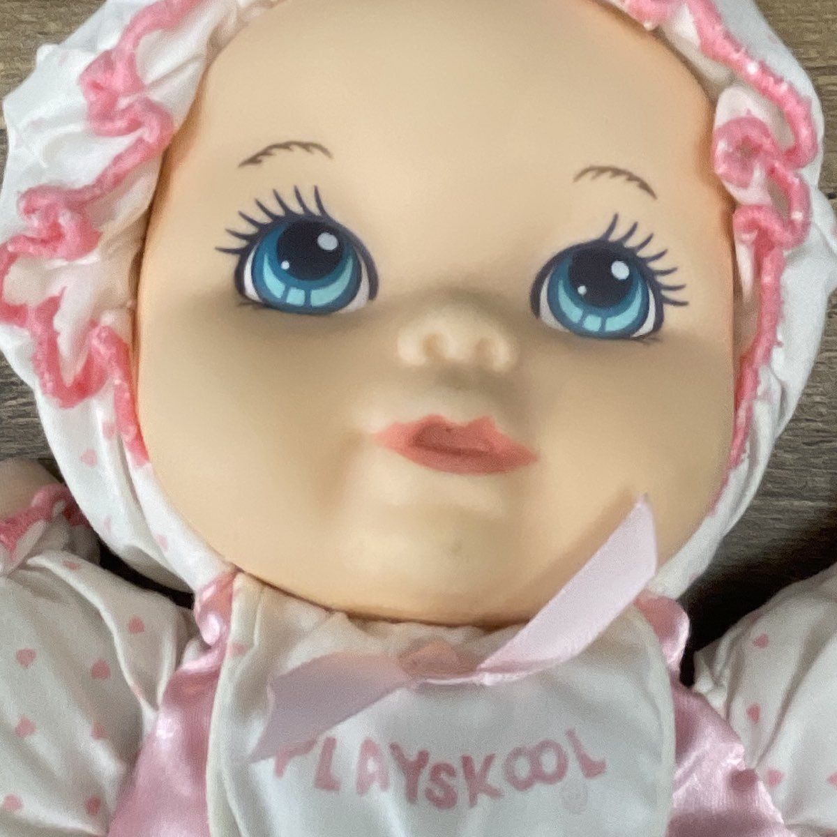 Vintage 1986 Playskool My Very Soft Baby Dolls Lot of 2 Pink Hasbro