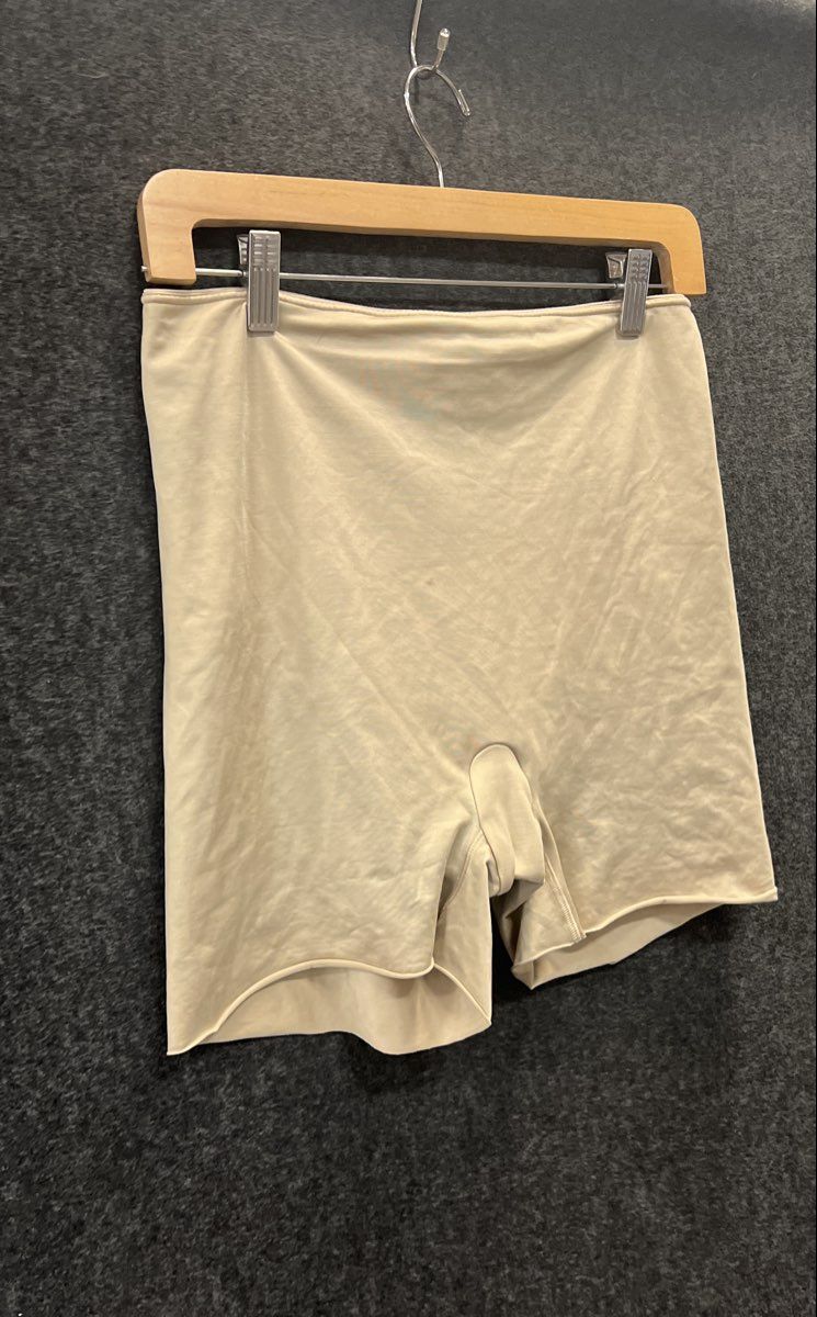 Spanx Women's Tummy Control Shapewear Mid-Thigh Shorts Beige Nude Sz XL