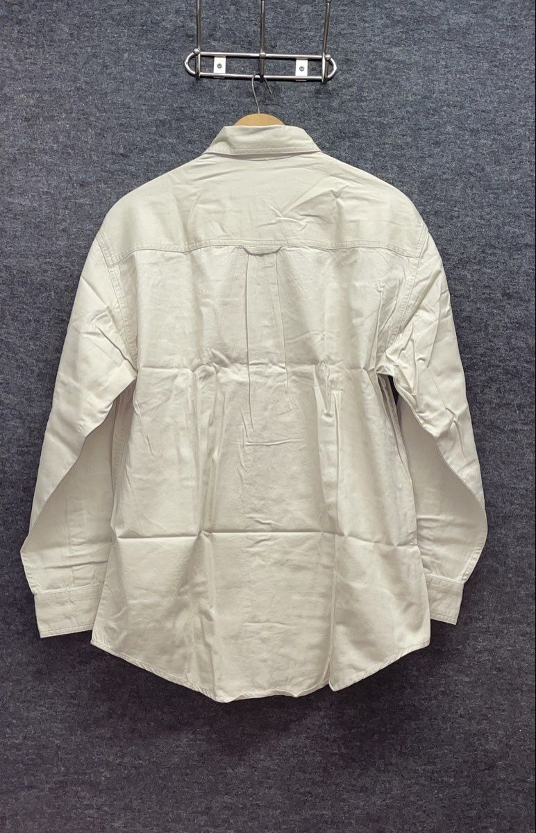 King Louie Vintage 90s NASCAR Embroidered Twill Button Down Shirt Tan NOS Sz M