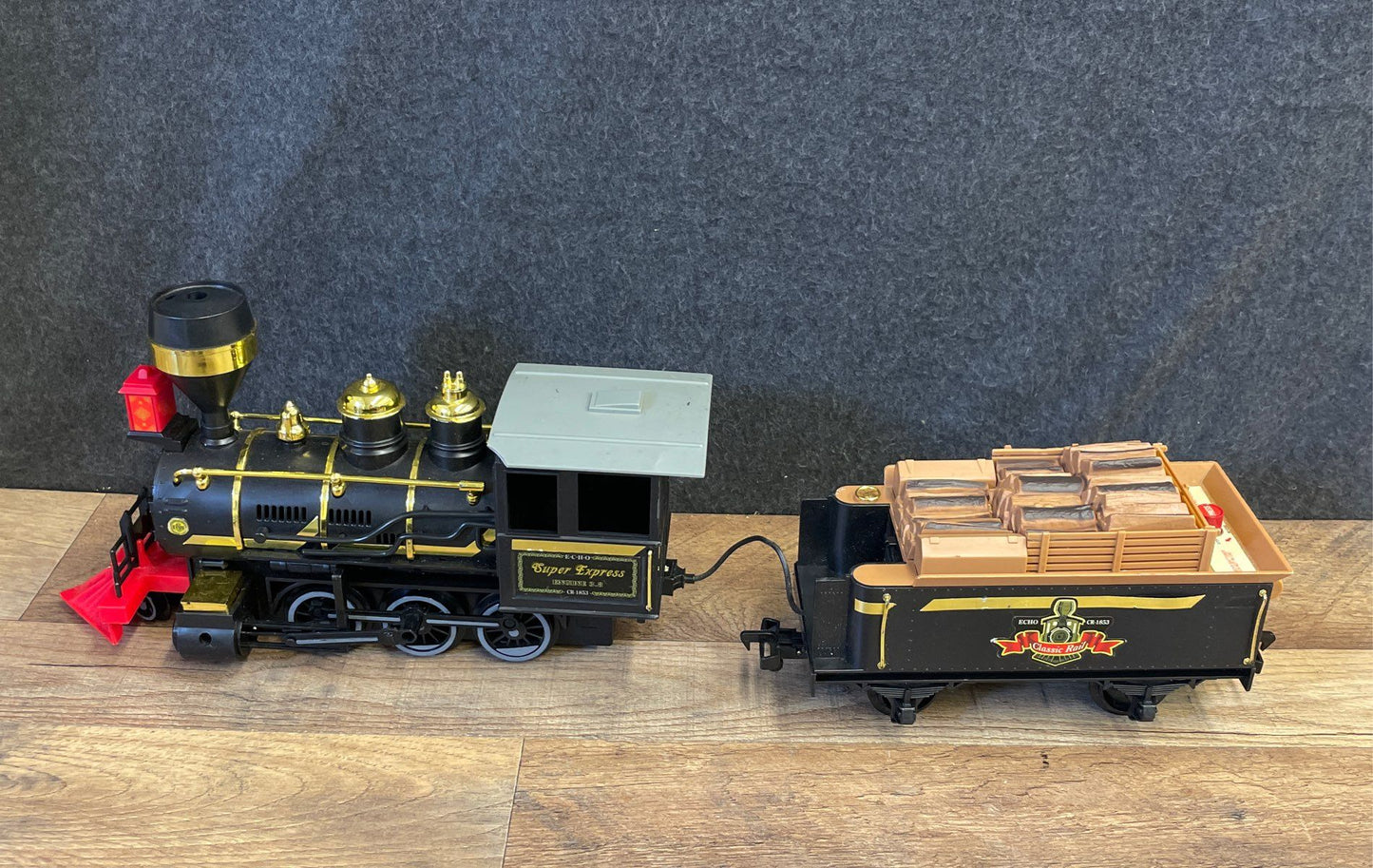 Vintage Echo Super Express Train Set Lot G Scale Plastic D.B.G.M. with Track