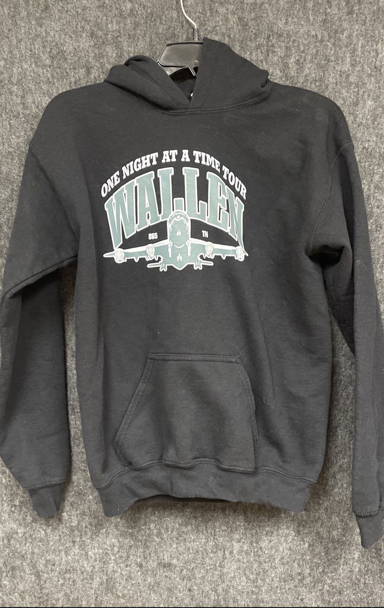 Morgan Wallen Youth Hoodie Sweatshirt Black One Night At A Time Tour Y XL