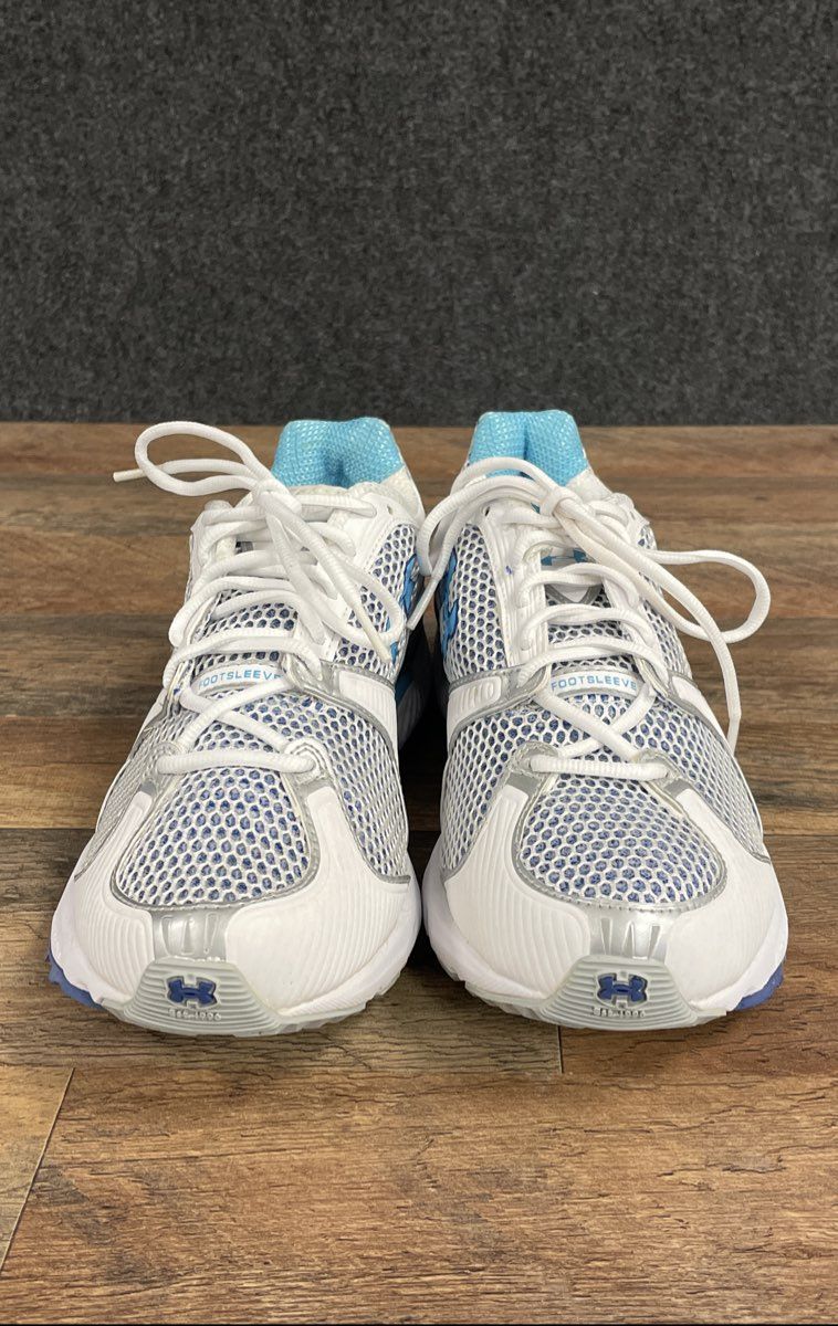 Vintage Under Armour Cartilage White Blue Silver Running Shoes