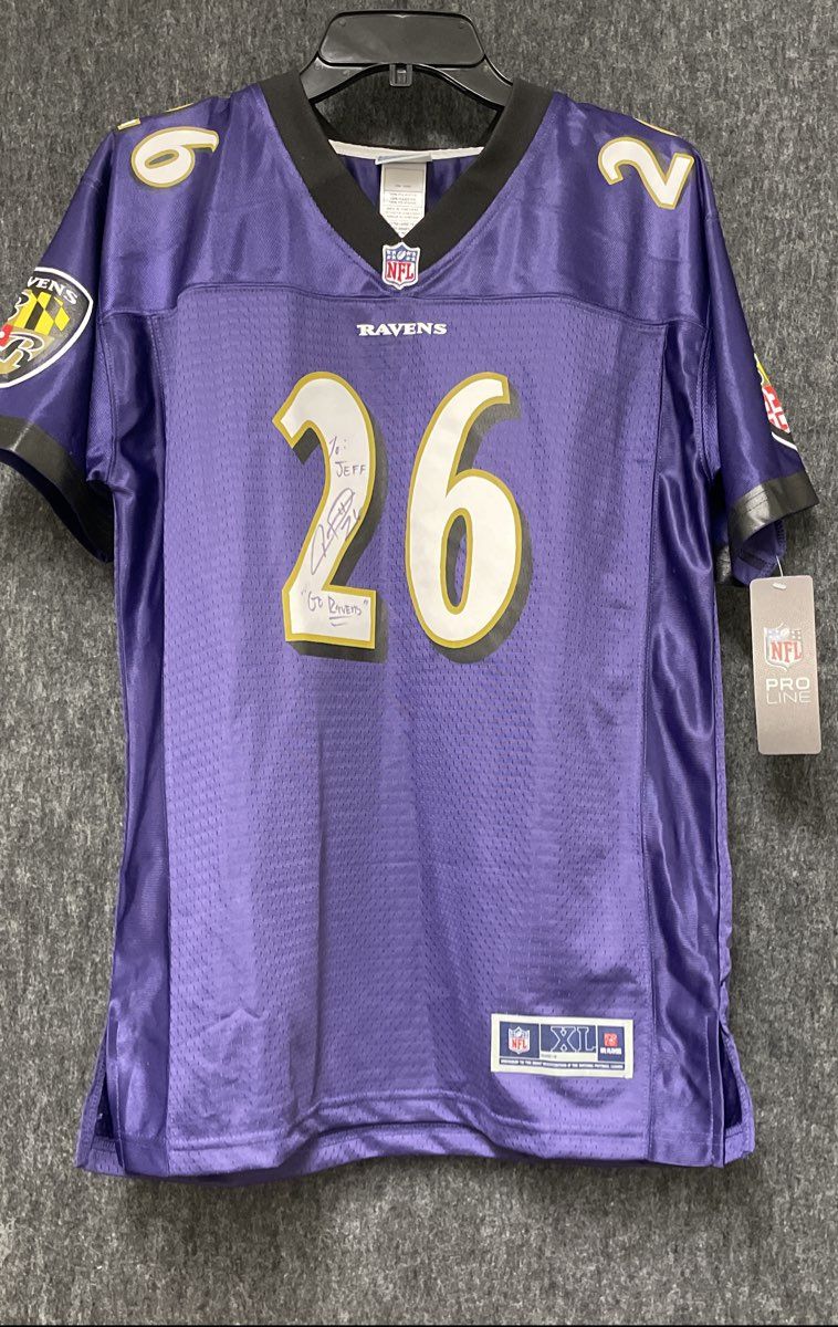 NFL Pro Line Ravens #26 Powers Signed Jersey Personalized NWT XL