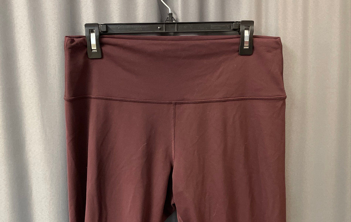 Lululemon Women's Wunder Train High-Rise Tight 25" Burgundy Leggings Size 14