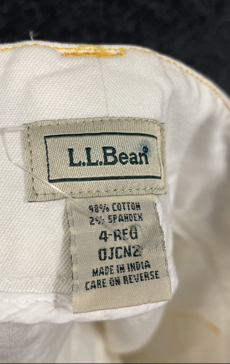 L.L. Bean White Button Down Mini Skirt Women's Size 4R