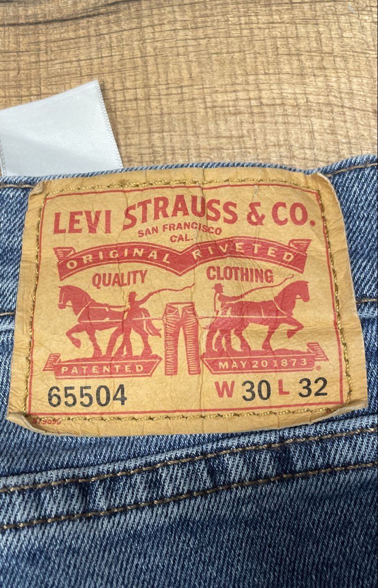 Levi's Men's 65504 Skinny Taper Jeans Light Wash Blue Stretch Denim Sz 30x32