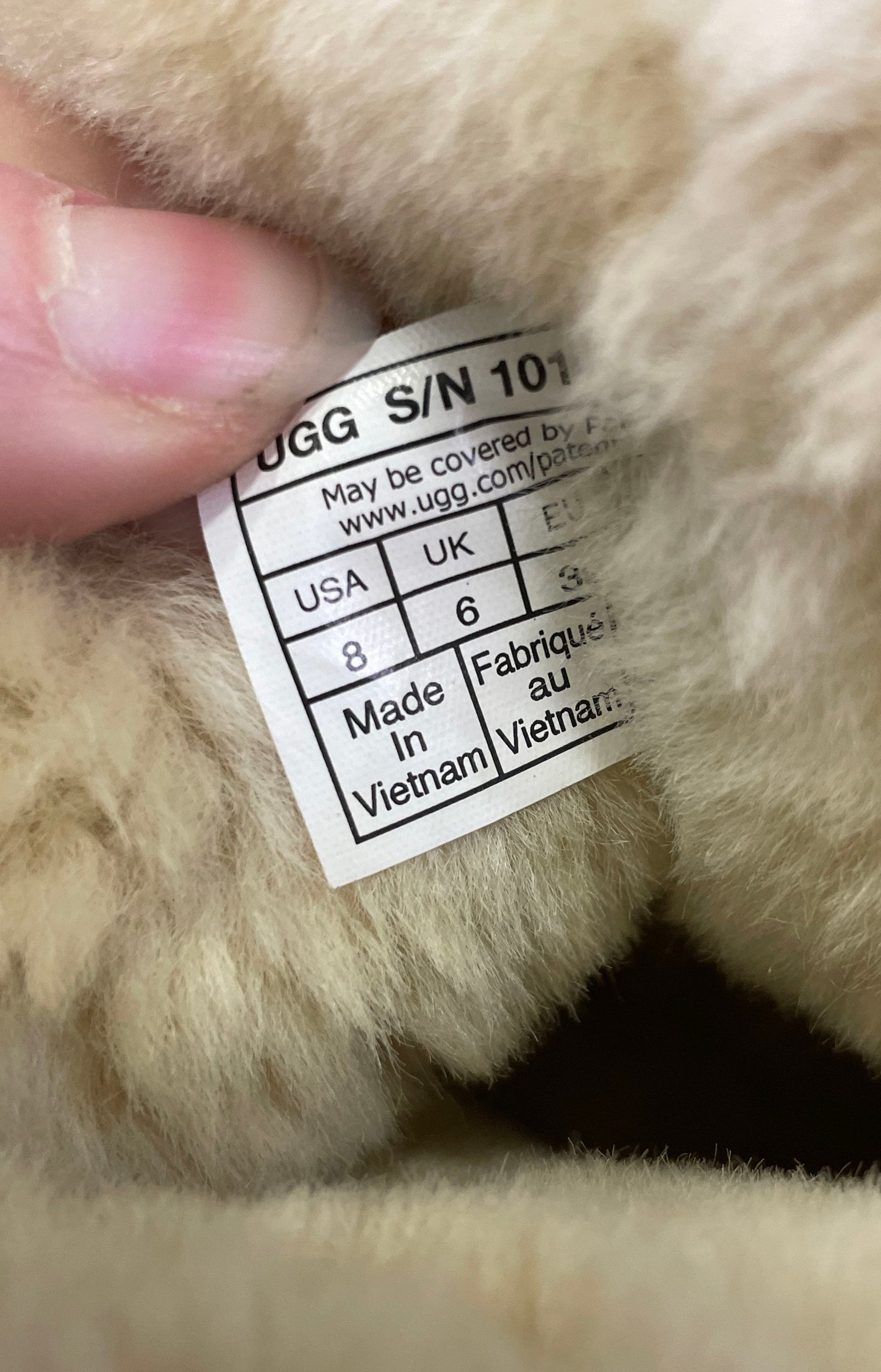 UGG Mini Bailey Bow II Chestnut Suede Shearling Boots Women's Size 8