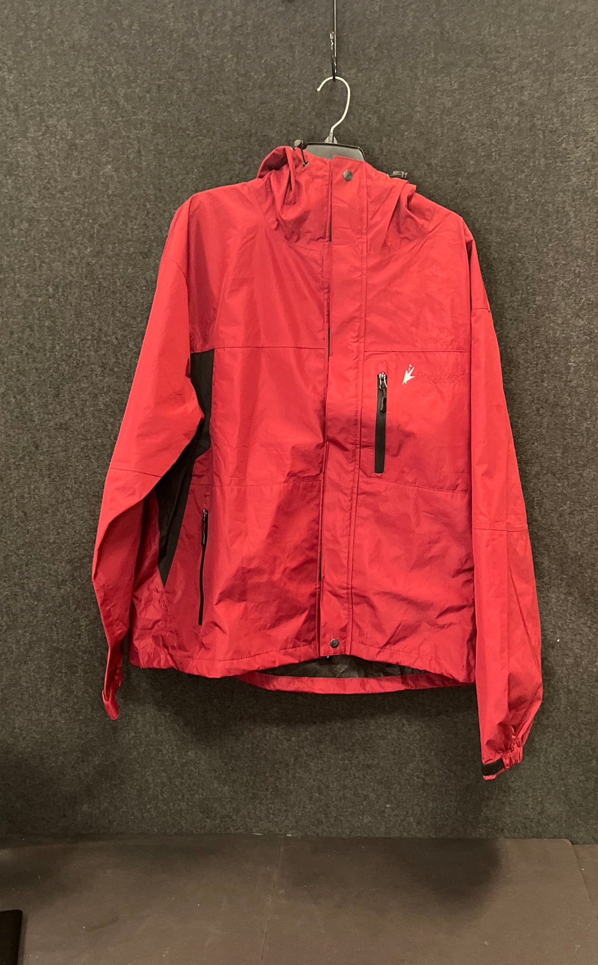 Frogg Toggs Men's Toadz Rain Jacket Red Full Zip Hooded Waterproof XL