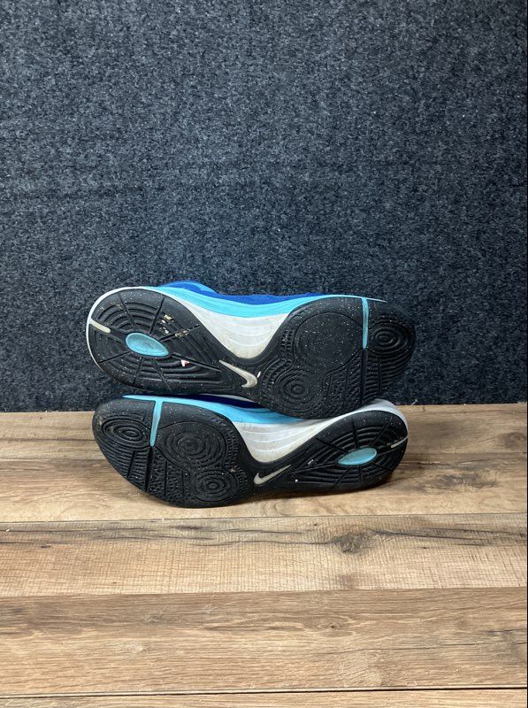 Nike Prime Hype DF Blue Cyan White Basketball Sneakers Men's Size 12
