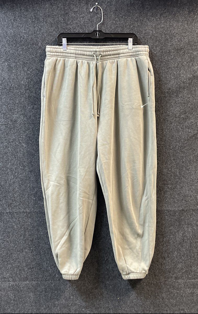 Nike Men's Sage Green Fleece Sweatpants Joggers Swoosh Logo Size XL