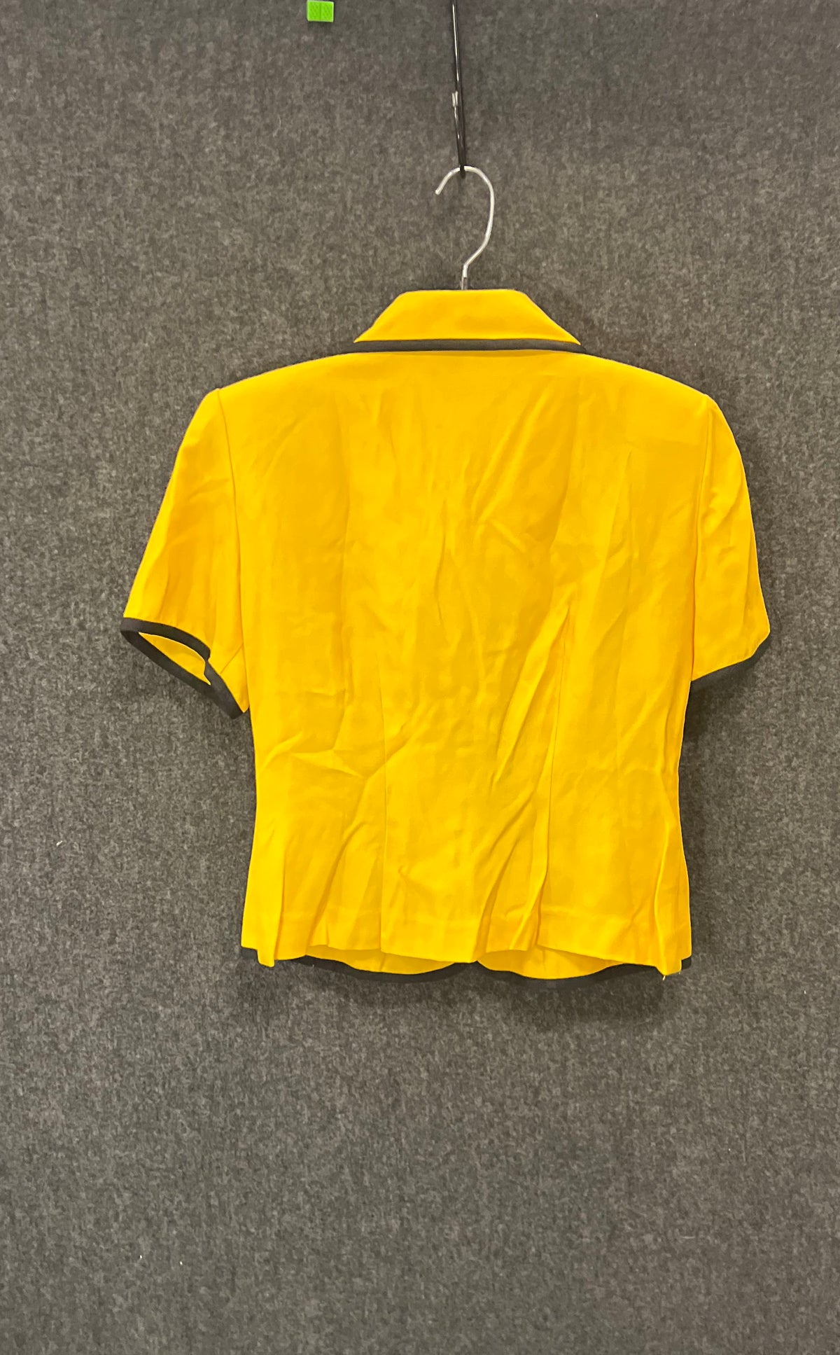 Vintage 90s Nine 2 Nine Women's Yellow Short Sleeve Button Up Shirt Jacket 4P