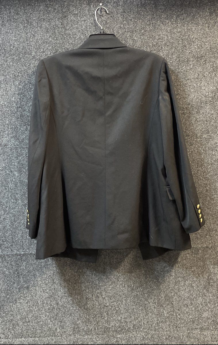 Vintage 90s Talbots Women's Black Double Breasted Wool Blazer Japan Sz 14
