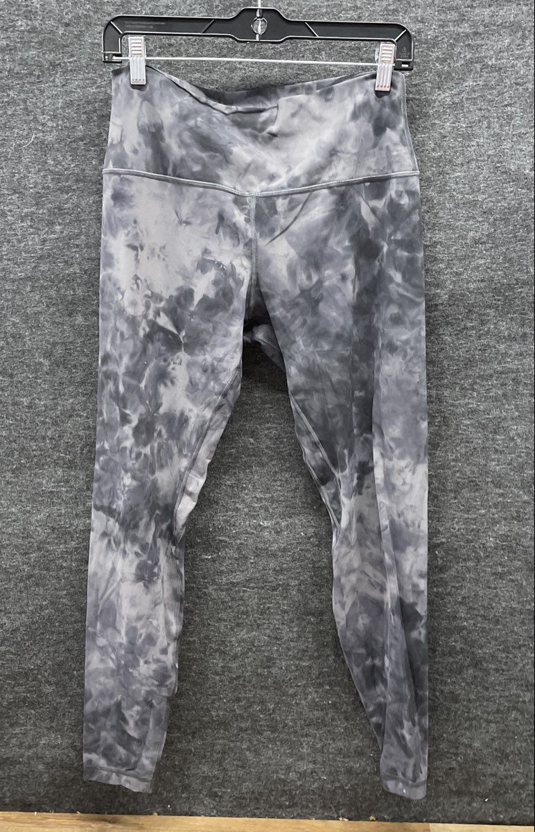 Lululemon Women's Align High-Rise Leggings Grey Diamond Dye Yoga Pant Sz 12