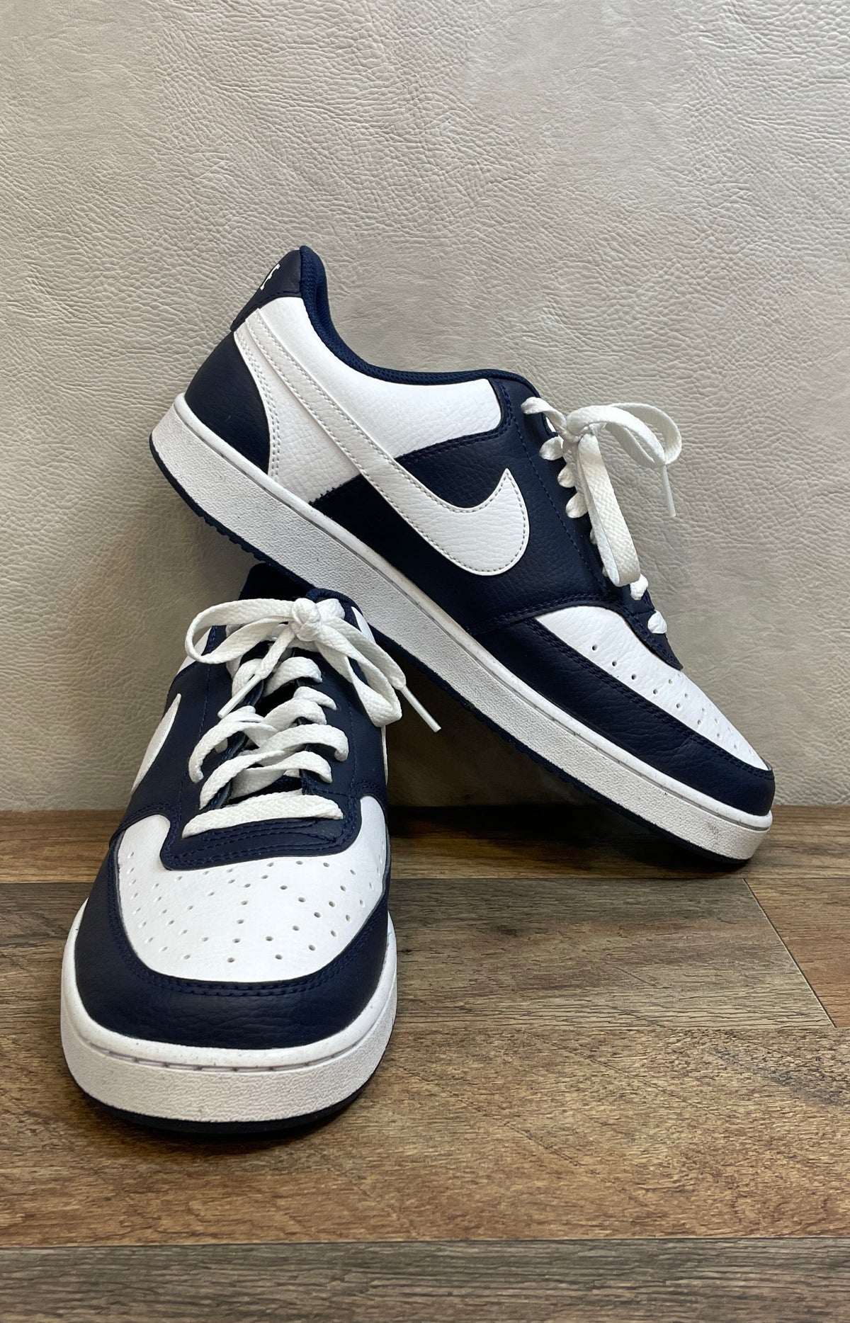 Nike Court Vision Low Midnight Navy White Men's Sneakers Size 10