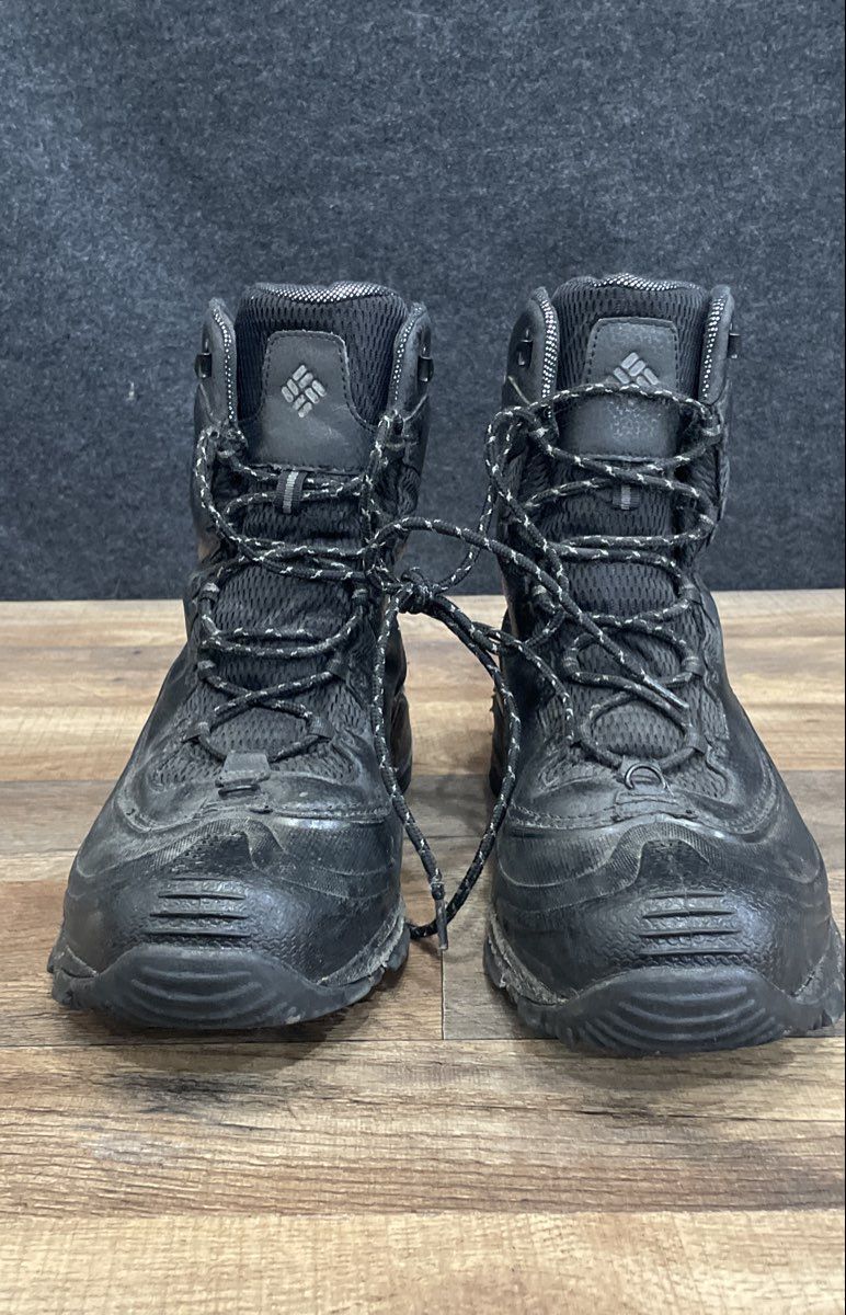 Columbia Peakfreak Venture Mid Waterproof Omni-Heat Black Hiking Boots Size 12