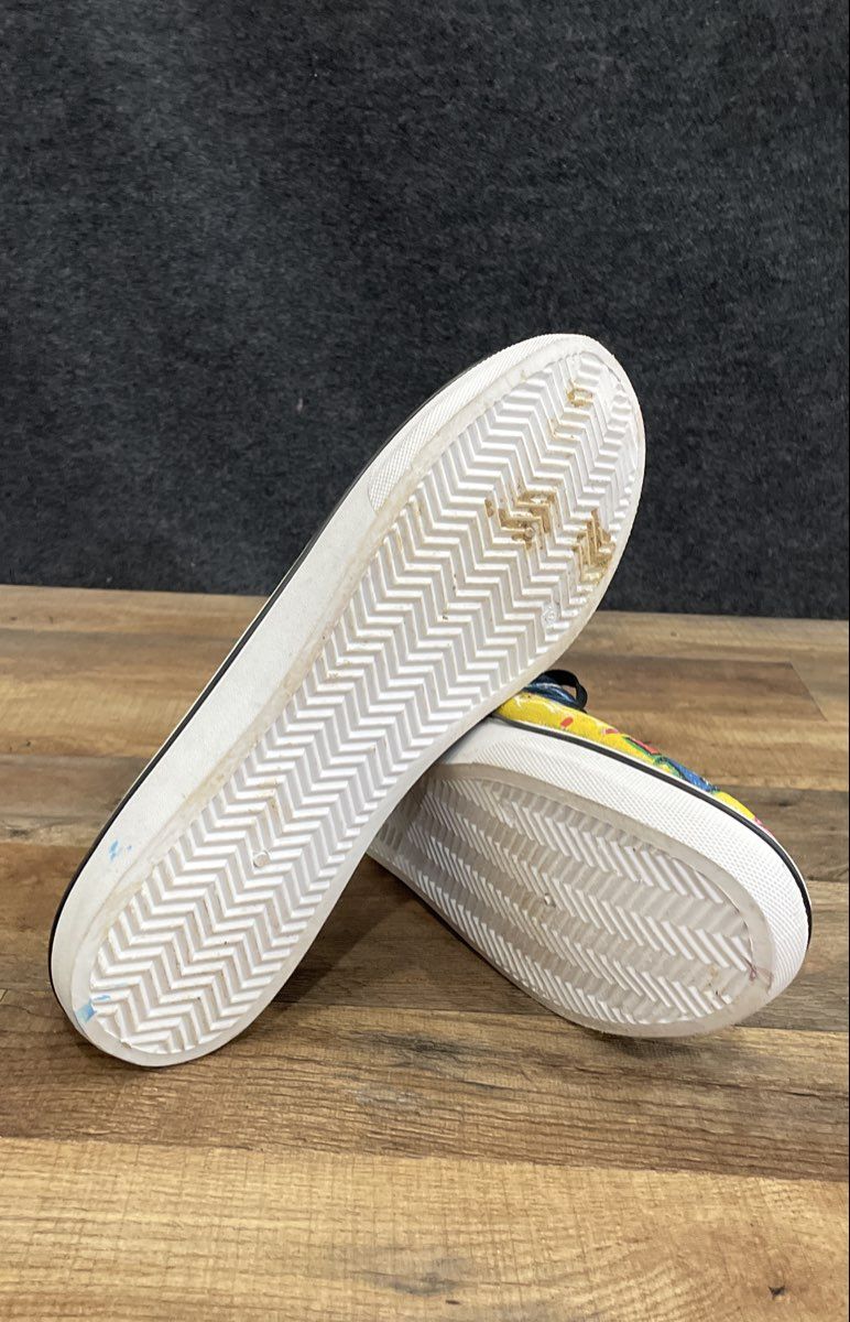 My Hero Academia Graphic Canvas Low Top Sneakers Yellow Black Size 12