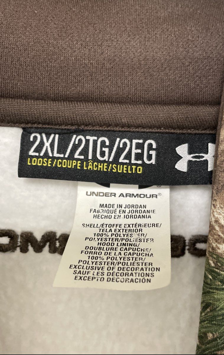 Under Armour Men's Realtree Xtra Camo Fleece Hoodie Loose Fit Logo Sz 2XL