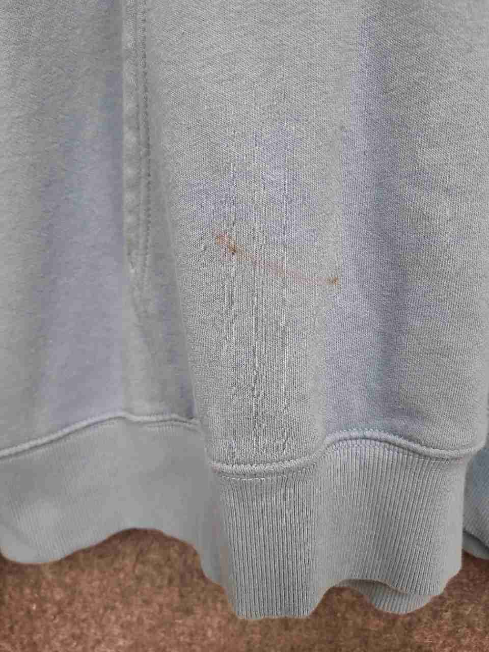 The North Face Men's Pullover Hoodie Blue Brown Big Logo Graphic Size XL