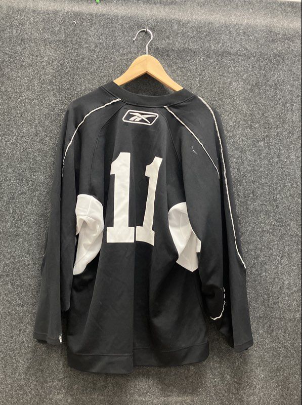 Reebok Hockey Jersey Potomac Brooke Point Adult Large Black White Number 11 CCM