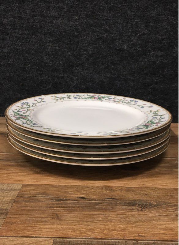 Lot of 5 Farberware Wellesley #486 Dinner Plates