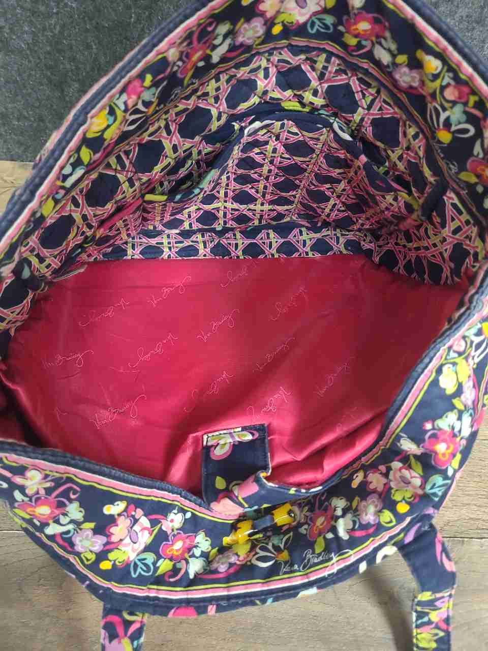 Vera Bradley Quilted Cotton Handbag Tote Shoulder Bag Floral Lot of 3 Pieces