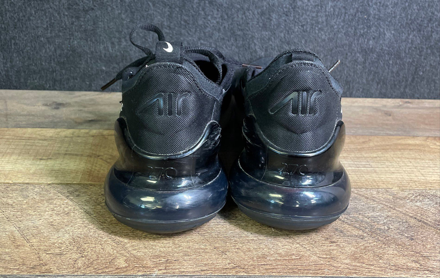 Nike Air Max 270 Black White Men's Lifestyle Running Shoes Size 8