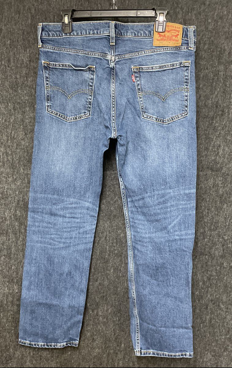 Levi's Men's 513 Slim Straight Jeans Medium Wash Blue Sz 34x30